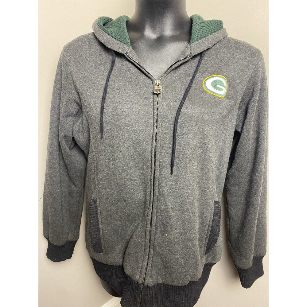 Green Bay Packers NFL Football Heavy Hooded Jacket Size Large NFL Pro Line